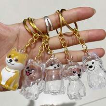 2/3 件狗毛收集器钥匙扣袋饰物纪念收纳盒，宠物毛发收纳盒 - 狗纪念胶囊，透明猫毛收纳瓶，用于收集猫狗毛发的钥匙扣（圣诞节、感恩节）