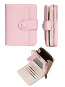 BATSIOE BATSIOE Solid Color New Large Capacity Cross-Border Women's Wallet Women's Zipper Coin Purse Wholesale Minimalist Luxury Wallet For Women Money Wallet Mini Wallet Purse Wallet Fall Small Wallet Cute Wallet