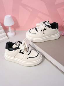 Children's Popular Casual Sports All-Match White Shoes For Autumn, Unisex All-Match Shoes With Soft Soles, Ultra-Light Running Shoes