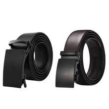 Men's Leather Belt With Automatic Metal Ratchet Buckle – Casual And Functional For Students And Everyday Use KITS 1/2/ - 隨機顏色 - 查看 1