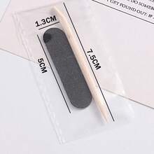 20-Pack Portable Nail Cleaning Kit, Black Double Sided Mini Nail File And Cuticle Stick Manicure Supplies Pedicure Tools Nail Supplies,Nail Supplies,Nail Tools,Nail Art Tools,Back To School,Nails,Nail Tools For Press On Nails - 黑色 - 查看 6