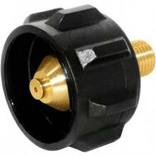 ¡RecomendadoHooshing QCC1 Adaptador de montaje de gas propano con rosca macho NPT de 1/4 pulgadas, paquete de 3¡Top de Temporada - Negro - - Ver 5