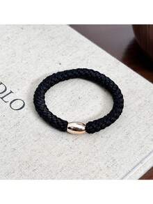 5pcs/Pack Mixed Color Woven Elastic Hair Bands, Hair Ties, Hair Accessories For Women, Suitable For Daily Wear, Home Beauty Women Accessory Gifts ,Gym Sport Outfit