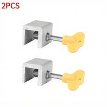 1-2PCS Adjustable Window Lock Stopper Safety Locks Restrictor For Baby Kids Non Punch Sliding Door Window Limit Lock Hardware - Multicolor - View 14