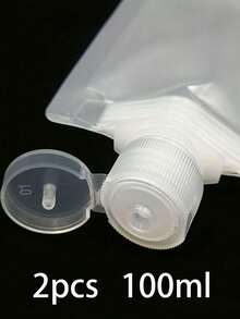 2pcs/5pcs/10pcs/20pcs Reusable Portable Cosmetic Squeeze Bottles, Suitable For Liquid Refilling And Travel