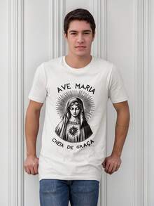 Our Lady Shirt 100% Cotton New Full - White - View 1