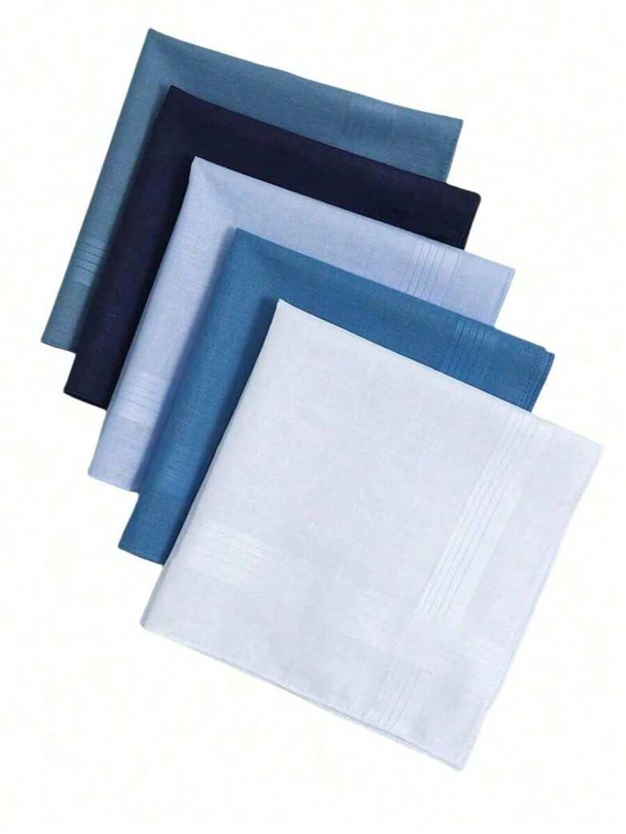 10 paquetes de pañuelos absorbentes de poliéster de unicolor clásico, pañuelos cuadrados pequeños y suaves para que las mujeres mayores se limpien el sudor