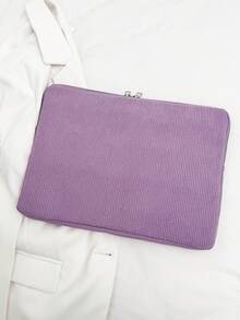 Solid Color Minimalist Luxury Star Pattern Laptop/Tablet Sleeve, Multi-Size - Purple - View 5