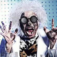 Elderly Mad Scientist Wig Set, Eyebrows, Beard And Glasses, Crazy Old Scientist Wig, Halloween Dress Up Grandpa Costume Accessories, Role-Playing Party Supplies - Multicolor - View 9