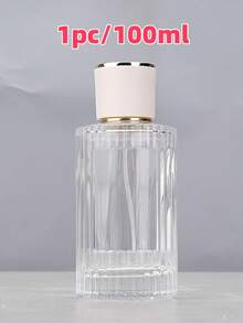 1pc100ml/50ml/30ml大容量便捷香水喷雾瓶高档化妆品分装瓶竖条纹螺口香水空瓶 - 彩色 - 查看 12