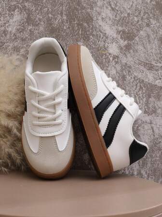 Zapatos de lona de estilo coreano para niños y niñas, adecuados para estudiantes para uso en interiores y exteriores, para todas las estaciones