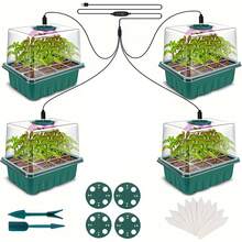 Yogle Plants Seed Starter Trays With Grow Light 12 Holes Per Tray Nursery Pots Lamp USB Powered Full Spectrum LED Growing Lights For Indoor Plant Seedling Flowers Greenhouse Trays - Multicolor - View 22