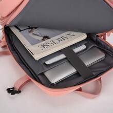 1pc Unisex Large Capacity Expandable Travel Backpack, Outdoor Beach Bag, Student Bag, Dual Compartment Waterproof Durable Backpack With Multiple Pockets, Suitable For Travel, Commuting, Shopping, Beach, Gift For Friends And Family Large Capacity Bag