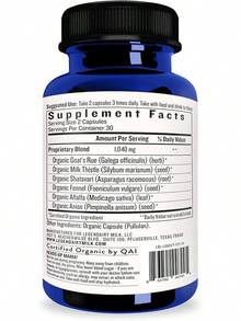 Legendairy Milk Liquid Gold Lactation Support |   Lactation Supplement With Organic Goats Rue, Milk Thistle, Shatavari, Fennel, Alfalfa & Anise |   Breastfeeding Supplements, 60 Count - 60 片(1 包) - 查看 3