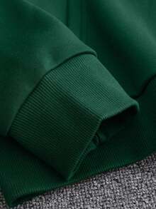 Customized Text Men's Hoodie, Customize Your Text/Name/Blessing/Holiday/Anniversary, Personalized Text Customization, Birthday/Valentine's Day/Father's Day/Party Anniversary/Birthday Gift Customization, Valentine's Day/Christmas Holiday Customization, Valentine's Day Clothes, Autumn Wear, Autumn/Winter Clothes, Gift For Him Olive Green Sweatshirt, Men's Fleece Hoodie, Autumn/Winter Fleece Casual Pullover Hoodie, Men's Green Jacket, Best Friend Gift - Dark Green - View 5