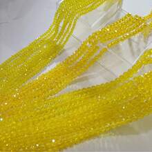 1 串 4/6/8 毫米刻面玻璃奥地利水晶珠，圆形散珠隔珠，适用于制作 DIY 手链、项链、耳环、包袋设计 - 紅色 - 查看 7