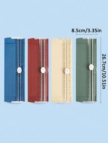 Cortador de papel pequeno multifuncional A4, guilhotina portátil, cortador de papel bidirecional para escritório