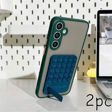 Soporte de teléfono móvil de silicona con ventosa doble cara, accesorio de teléfono móvil de manos libres, soporte para selfie y video, accesorio para teléfono y teléfono móvil Android, ventosa de silicona de fuerte adherencia adecuada para una variedad de escenarios utilizada para sostener el teléfono y evitar que se caiga, accesorios de selfie para teléfono móvil