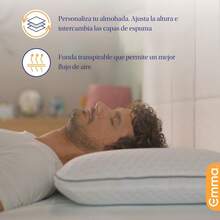 Emma Almohada Memory Adapt| Ajustable - Memory Foam| 70 x 40 cm.| 100 Noches de Prueba - 1 - Ver 6