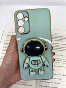 Capa de celular compatível com Galaxy A55 5G Astronauta - Verde - Visão 1