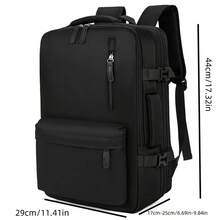 Expandable Lightweight Large Capacity Airline Approved Carry On Backpack, Travel Backpack With Multi Compartments, Functional Laptop Backpack With Luggage Strap, Suitable For Travel, Business, College, School, Outdoor, Camping For Men, Boys, Students Large Capacity Bag