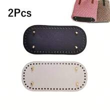 1Pc/2/3/4Pcs Oval PU Leather Bag Bottom Pad - Faux Leather Pad, Pre-Punched Holes, For Reinforcing Handbags And Wallets, Also Suitable For Crochet Projects - Multicolor - View 18