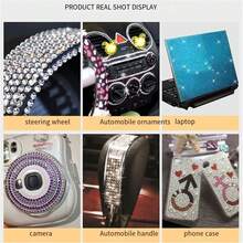 Cute Brown Bear 3D Stickers - Self-Adhesive Glossy Plastic Decals With Crystal Accents, Various Fantastical Designs, Suitable For DIY Crafts, Phone Cases, Laptops And Tablets