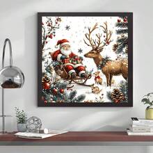 New 5D Diamond Painting DIY Kit, Frameless Canvas Diamond Art, Multi-Size, Colorful Mosaic Wall Decor Suitable For Living Room, Bedroom, Study, Halloween, Christmas, Holiday Party And Home Decor & Gift