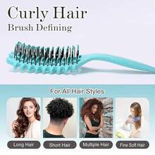 Hair Brush, Curly Hair Brush, Vented Shaping And Defining Curls For Women, Ideal For All Hair Types - 紅色 - 查看 10