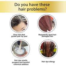 10pcs,Chestnut Brown Bubble Hair Dye, Gentle Coloring, Long-Lasting Coverage Of White Hair, Plant Bubble Lazy Person's Convenient Home Dyeing Cream - 栗棕色 - 查看 2