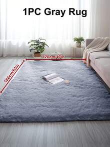 1pc Rug, Area Rug, Living Room Rug, Bedroom Rug, Room Decor, Solid Color Soft Modern Indoor Large Shaggy Rug For Bedroom Living Room Dorm Room, Fall Decor, New Year Winter Warm Decor, Halloween Gifts, Bedroom Decor, Christmas Decoration, Home Decorative Non-Slip Plush Fluffy Area Rugs Girl Pink Comfy Floor Carpet - 彩色 - 查看 17