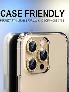 3 paquetes de película protectora de lente de cámara compatible con iPhone 17, 17 Pro, 17 Pro Max, 17 Air, 16, 15, 14, 13, 12, 11, cubierta de anillo de vidrio templado y metal, HD clara, (oro) regalo para cumpleaños, familia y amigos, cristal brillante, película protectora de lente, accesorios de teléfono móvil aplicables a protección diaria, oficina, hogar, protector de lente de teléfono, cubierta de cámara a prueba de agua, a prueba de golpes, resistente a arañazos