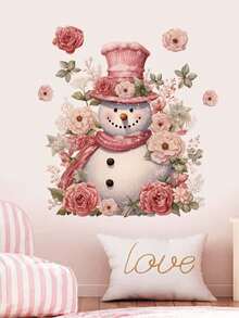 1pc Wall Stickers Cartoon Cute Christmas Snowman Decorative Stickers PVC Stickers Material Removable Self-Adhesive Easy-To-Tear Stickers Home Decoration Make Your Life A New Holiday Decoration Stickers Birthday Graduation Gift Christmas Decoration Christmas Tree Gift Decor Thanksgiving Wedding Autumn Decor Birthday Decorations For Gifts Party Supplies Halloween Christmas Decor Thanksgiving Wedding Autumn Decor Birthday Decorations For Gifts Party Supplies Halloween Decor Halloween Ornaments - Multicolor - View 9