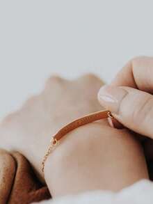 Personalized Bracelet,Fashion Engraved Name Letter Curved Bracelet For Women Men,Personalized Double-Sided Engraving Bracelet,Couple Gift Handmade Wrist Accessories Gift,Friendship Gift Birthday Gift,Halloween, Christmas Gifts - Multicolor - View 4