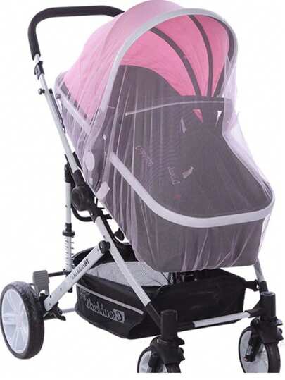 Baby Stroller Mosquito Net Pushchair Cart Insect Shield Net Mesh Infants Protection Mesh Cover Baby Stroller Accessories Love Valentine