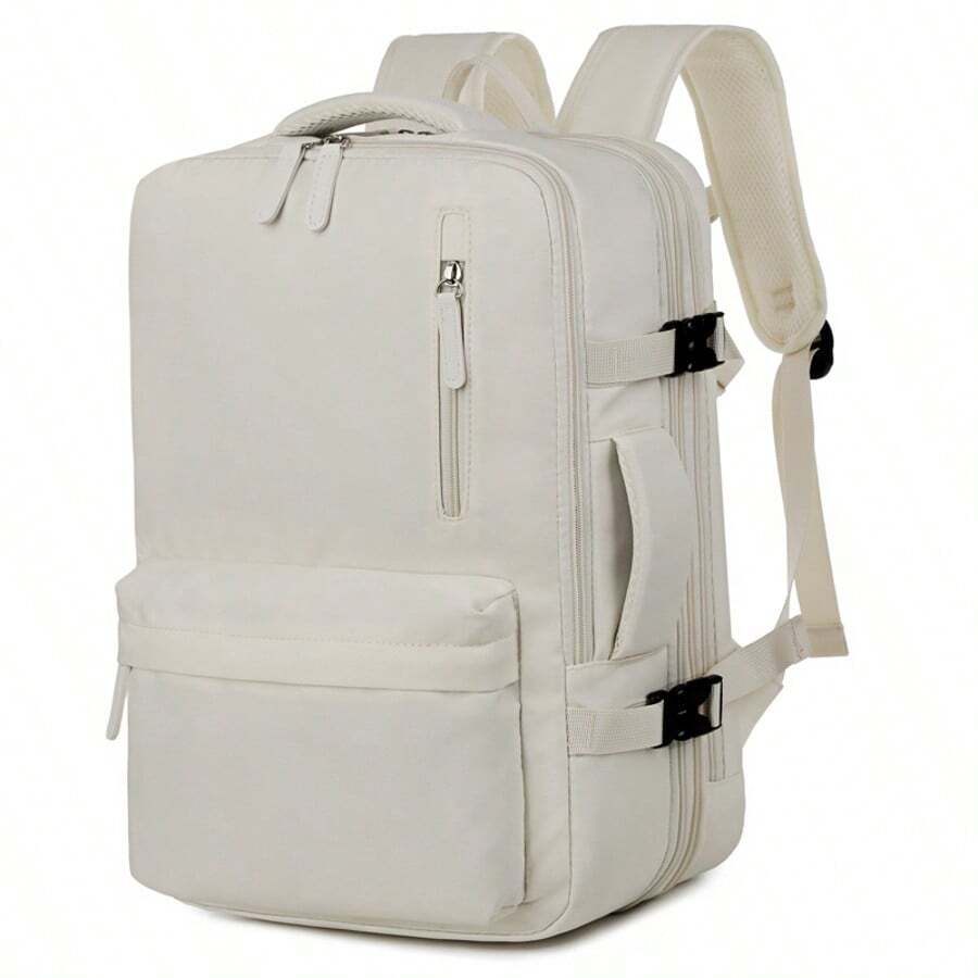 Expandable Lightweight Large Capacity Airline Approved Carry On Backpack, Travel Backpack With Multi Compartments, Functional Laptop Backpack With Luggage Strap, Suitable For Travel, Business, College, School, Outdoor, Camping For Men, Boys, Students Large Capacity Bag