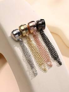 Unisex Multi-Functional Magnetic Scarf Clip, Strong Magnet Fastener, With Chain, Magnetic Clothes Clip, Secure Scarf, Headscarf, Pants And Other Clothing, Travel Essential, Outdoor Office Back To School Necessity - Multicolor - View 6