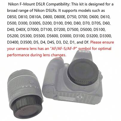 1 cái (Nắp thân máy + Nắp ống kính) Dành cho ngàm Nikon F, ngàm Nikon Z, ngàm Canon RF, ngàm Canon M, ngàm Canon FD, ngàm E, ngàm A, ngàm Minolta MD, ngàm Olympus OM, ngàm Pentax K, ngàm Fujifilm X và các máy ảnh kỹ thuật số khác, ABS chất lượng cao