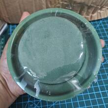 1pc/4pcs/8pcs Flower Sponge Bowl 4.72 Inch DIY Floral Kit Green Round Wet Sponge Wedding Aisle Flower Party Decoration