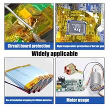 Taśma PET wysokotemperaturowa, specjalna taśma izolacyjna antystatyczna, odporna na wysokie temperatury, taśma z folii poliimidowej, bez resztkowego kleju, izolacyjna, odporna na wysokie temperatury, taśma elektryczna ze złotymi palcami, taśma odporna na ciepło, odpowiednia do płytek drukowanych, kabli transmisji danych do telefonów komórkowych i baterii, ochrona przed sublimacją termiczną