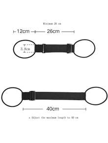 2024 Model Travel Luggage Strap, Portable And Adjustable For Small And Lightweight Suitcase Luggage Packing Strap Travel Bag Holder Strap For Travel Flight Business Trip Holiday For Suitcase Backpack Bag For School School Accessories School Stuff - 黑色 - 查看 3