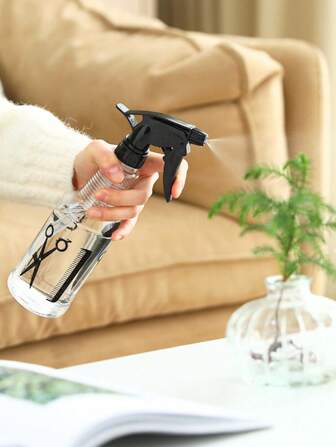 C&J FLORI 12 Atomizadores de 500ml para Barberia Estética Salón de Belleza Peluquería con Válvula Regulable Spray para Cabello Botella De Rociador de Agua de Envase Transparente