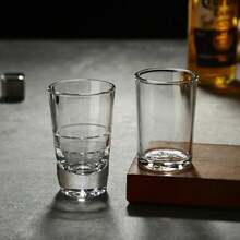 Bicchiere da liquore di lusso da 15ml/30ml/80ml/120ml, bicchiere da vino con fondo spesso e raffinato, tazza di vodka trasparente, bicchiere da vino di alta qualità per bar e uso internazionale