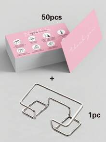 50pcs/Pack, Nail Care Instruction Cards, Suitable For Manicure Salon Customer Care Guide Business Cards,School Supplies,Back To School