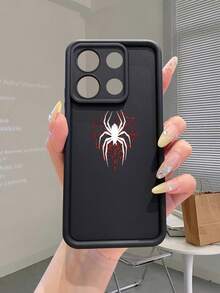 1 件时尚蜘蛛网图案加厚防震保护手机壳，适用于 17/17 Pro/17 Pro Max/17 Air/16/11/16 Pro/16 Plus/16 Pro Max/16e/15 Pro Max/13/14/12/7G/8P、Galaxy S25/S25 Plus/S25 Ultra/A16/A36，时尚爱好者的时尚之选 - 黑色 - 查看 7