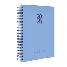iscool 2025 Weekly Planner Agenda Hard Cover Spot Colors - Light Blue - View 1