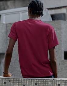 Our Lady Shirt 100% Cotton New Full - Maroon - View 3