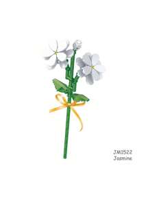 1 Flower Building Bricks, DIY Flower Series Building Blocks, Sunflower, Bella Flower,Carnation,Kapok,Africa Daisy, Artificial Flower, Home Decoration,Desktop Decoration,Pressure Relief Activities, Birthday Gift,A Set Of 10 With 1000+ Pcs Particles.