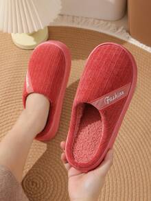 نعلان قطنيان كاجوال للنساء، قماش مخطط مطرز للأعمال