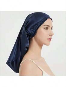[Fast Shipping] Silk Night Cap For Long Hair, Cylindrical Design, Stays In Place Until Morning, Prevents Split Ends And Bedhead, Moisturizes And Beautiful Hair - Multicolor - View 11